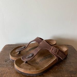 Birkenstock Gizeh Oiled Leather, size 36